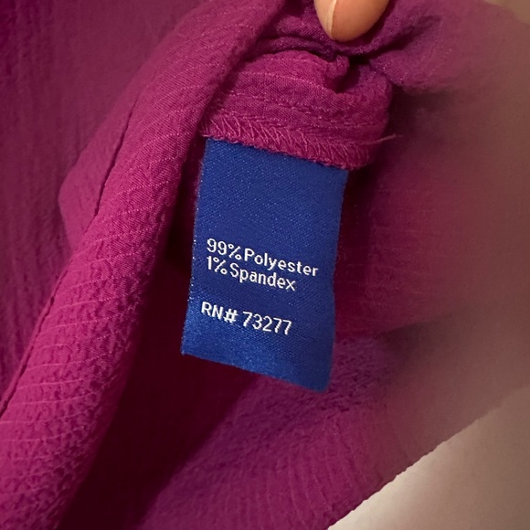 Apt. 9 Pink Ruffle Sleeve V Neck Blouse - Picture 5 of 5